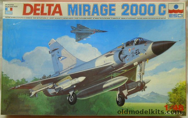 ESCI 1/48 Delta Mirage 2000C - Greek or French Air Forces, 4074 plastic model kit